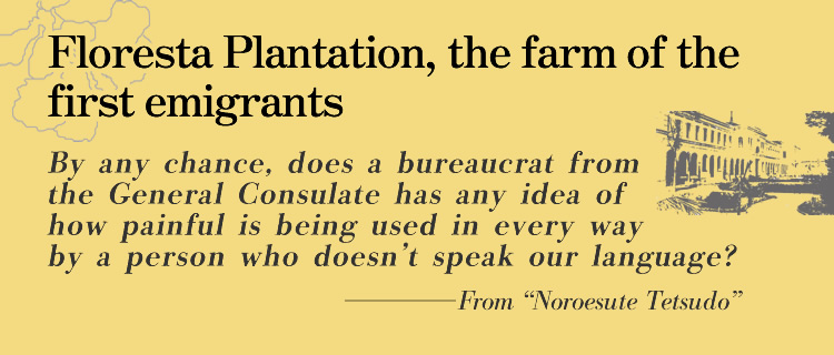 Floresta Plantation, the farm of the first emigrants By any chance, does a bureaucrat from the General Consulate has any idea of how painful is being used in every way by a person who doesn’t speak our language?